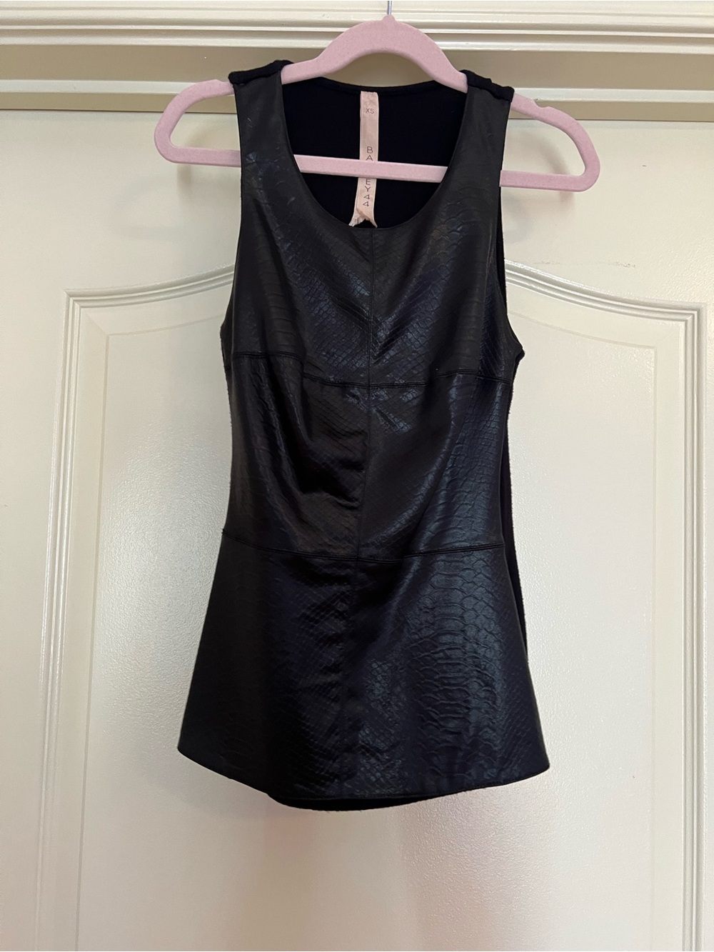 Bailey 44 Faux Leather Top Size XS